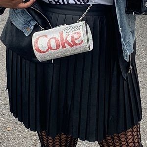 FAUX LEATHER PLEATED SKIRT *PLUS SIZE*